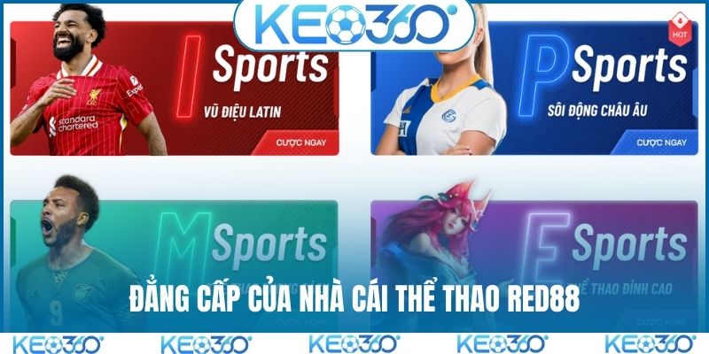 Đẳng cấp của nhà cái thể thao RED88