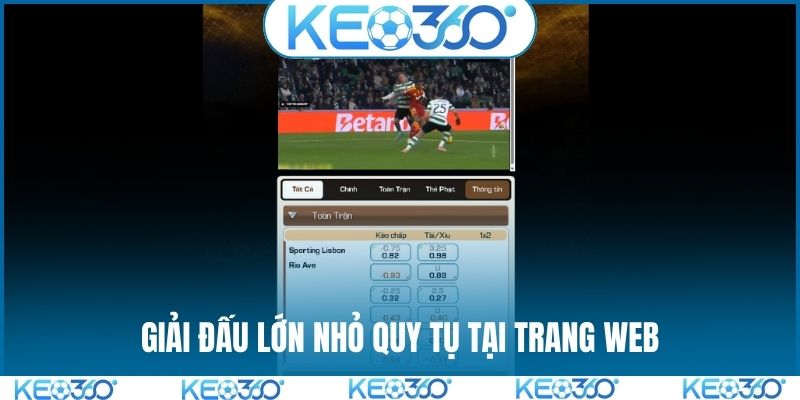 Giải đấu lớn nhỏ quy tụ tại trang web